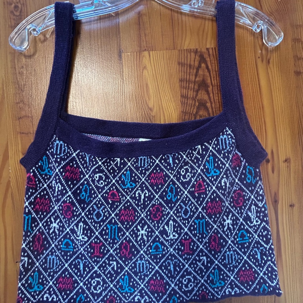 Knitty Kitty Zodiac Crop Sweater Tank/Bralette